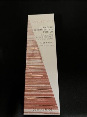 Volition Turmeric Brightening Polish - White & Rose Gold Accents